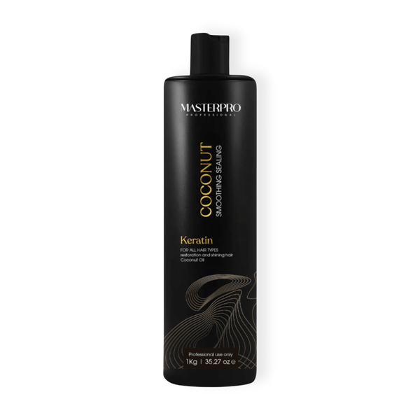MasterPro Coconut Brazilian  Keratin Treatment 1L-Experience salon-quality care with our nourishing formula for silky-smooth, frizz-free hair