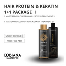 MasterPro Coconut Hair Keratin and Premium Hair Protein 1+1 Package I
