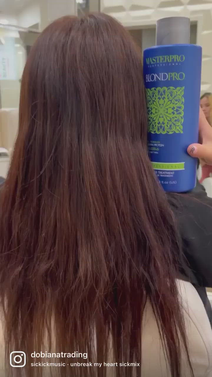 MasterPro BlondPro Brazilian Hair Protein Treatment Before and After